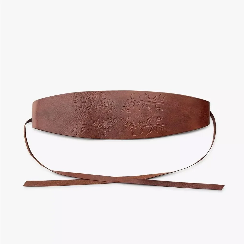 ZARA TIED LEATHER SASH BELT
